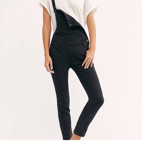 Free People Pants - Free People Black Overalls